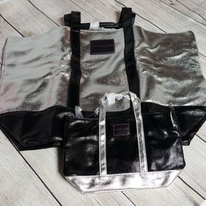 Victoria Secret Carry All Tote w/ Mini tote